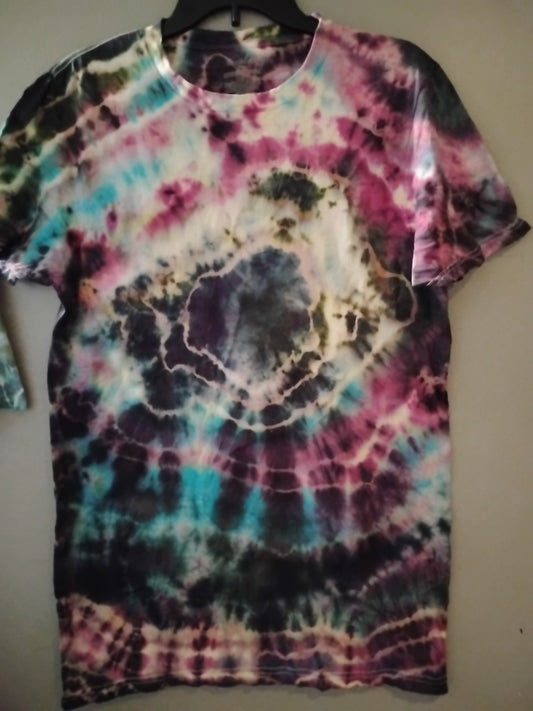 Handcrafted tie-dyed geode shirt size medium