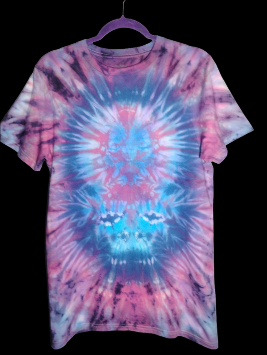 Dead stealy face/ steal your face size small tie-dyed shirt